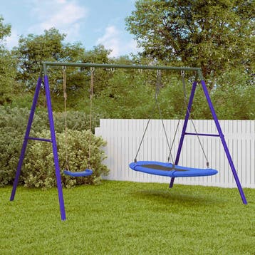 vidaXL Schommelset met schommel en nestschommel, Kinderen en Baby's, Speelgoed | Buiten | Speeltoestellen, Verzenden, Nieuw