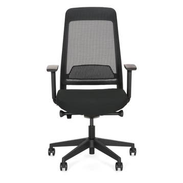 Arbonorm ergonomische bureaustoel Ledderra volledig zwart, Ophalen of Verzenden, Nieuw