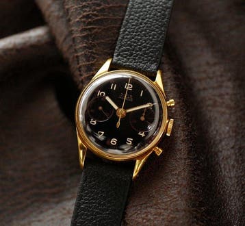 Nivia - Nivia Chronograph Gold Plated - 1950s N.O.S -, Sieraden, Tassen en Uiterlijk, Nieuw