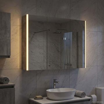vidaXL Badkamer spiegelkast Beton Grijs 103,5 x 15,5 x 70 cm, Verzenden, Nieuw
