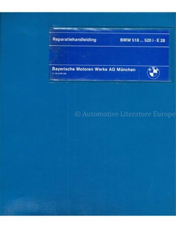 1981 BMW 518i ... 520i WERKPLAATSHANDBOEK NEDERLANDS