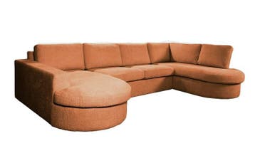 U-Bank Haarlem - u-banken - Cognac, Nieuw, 150 cm of meer, Overige materialen, 300 cm of meer