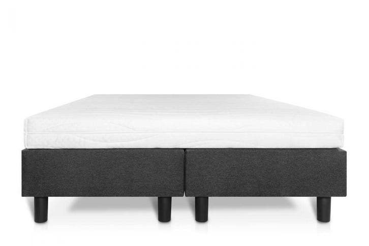 Boxspring Student Basic Antraciet - 120x200 cm, Huis en Inrichting, Slaapkamer | Boxsprings, Overige kleuren, Nieuw, Verzenden