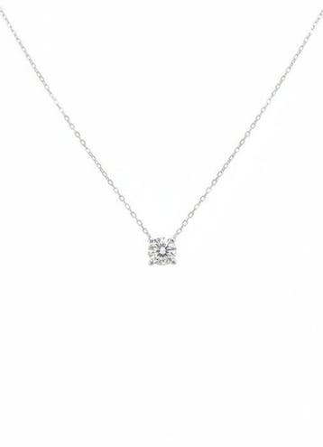 Halsketting - 14 karaat Witgoud - 0.97ct. tw. Diamant, Nieuw
