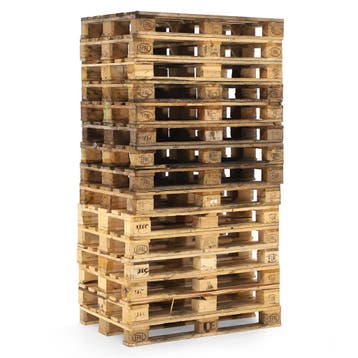Gebruikte Houten pallets europallet partij-aanbieding, Ophalen of Verzenden