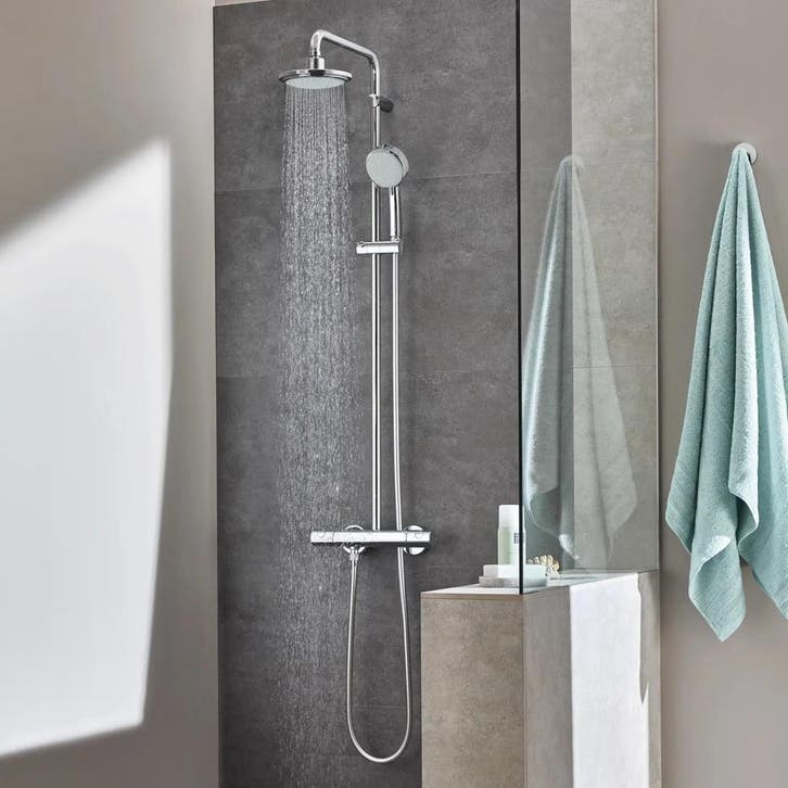 GROHE Tempesta New Cosmopolitan Doucheset Met Thermostaat, Doe-het-zelf en Verbouw, Sanitair, Kraan, Nieuw, Chroom, Ophalen of Verzenden