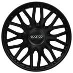 4-Delige Sparco Wieldoppen  Roma 15-inch zwart, Auto diversen, Wieldoppen, Verzenden, Nieuw