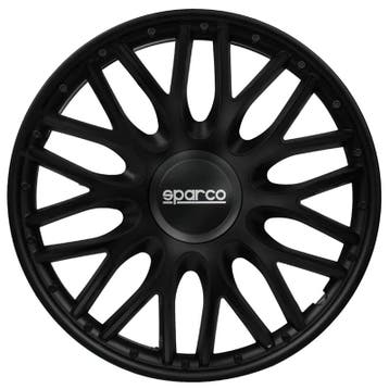 4-Delige Sparco Wieldoppen  Roma 15-inch zwart, Verzenden, Nieuw