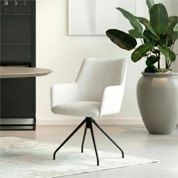 Set van 8 Leren eetkamerstoelen Wave - Toledo Purewhite, Huis en Inrichting, Stoelen, Ophalen of Verzenden, Nieuw, Leer, Vijf, Zes of meer stoelen