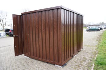 Nieuwstaat | demontabele houtlook opslagcontainer | OP=OP |