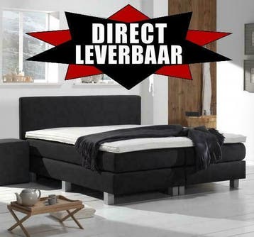 Complete Boxspring | 120 140 160 180 | Direct Leverbaar |., Huis en Inrichting, Slaapkamer | Boxsprings, Eenpersoons, Nieuw, 200 cm