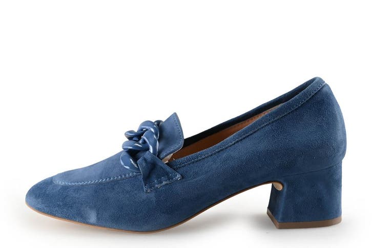 Manfield Pumps in maat 38 Blauw, Kleding | Dames, Schoenen, Blauw, Zo goed als nieuw, Pumps, Verzenden