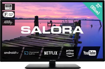 Salora 32FA3704 - 32 inch Full HD smart LED TV, LED, 80 tot 100 cm, Zo goed als nieuw, Smart TV