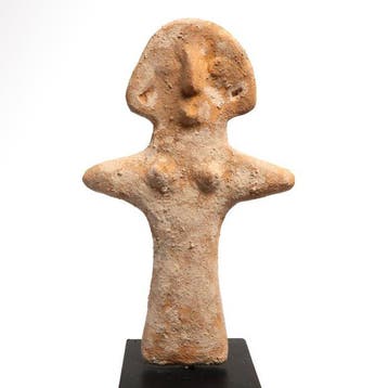 Syro-Hettitisch Terracotta Beeld van een Moedergodin