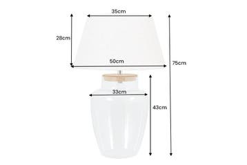 Tafellamp CLASSICO 80 cm, glazen navulbaar - 44816, Ophalen of Verzenden, Nieuw