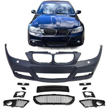 M Pakket Voorbumper Met PDC BMW E90 E91 2008 - 2011 B8277, Nieuw, Voor, BMW, Bumper