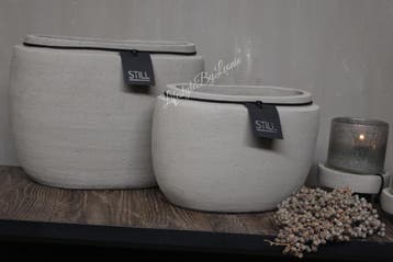 STILL ovale pot Neck Taupe 36 cm, Ophalen of Verzenden, Nieuw