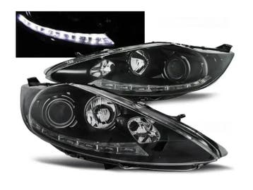 LEDtube koplampen Black geschikt voor Ford Fiesta MK7, Verzenden, Nieuw, Universele onderdelen