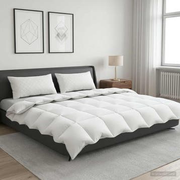 vidaXL Dekbed FULDA 220 x 260 cm 4 seizoenen 210 GSM 90%, Verzenden, Nieuw, Wit