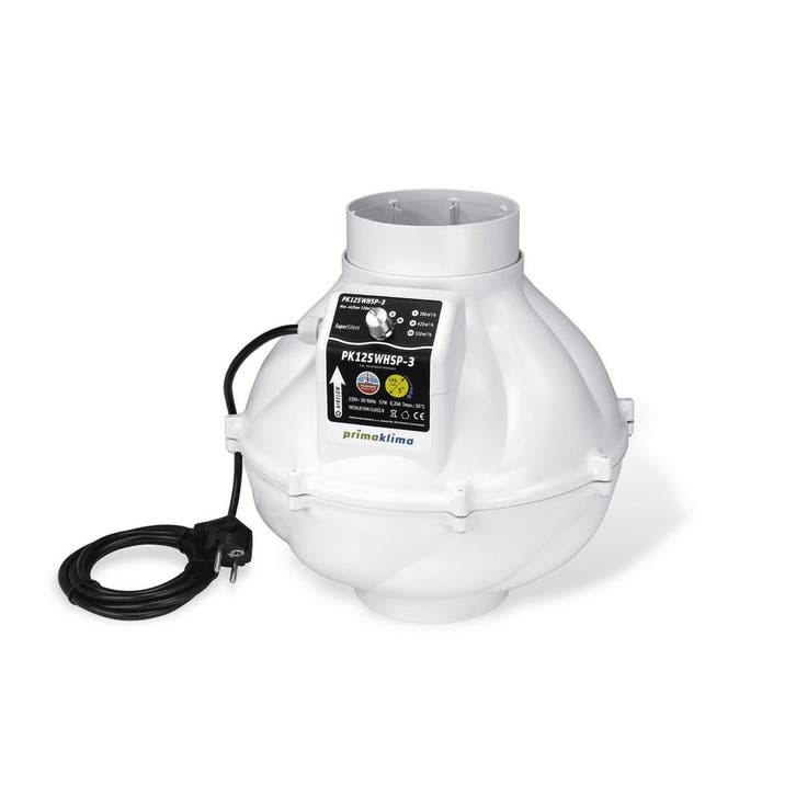 PrimaKlima Whisperblower Ø125mm 3 speed - 530 m3/h, Witgoed en Apparatuur, Luchtbehandelingsapparatuur, Ophalen of Verzenden