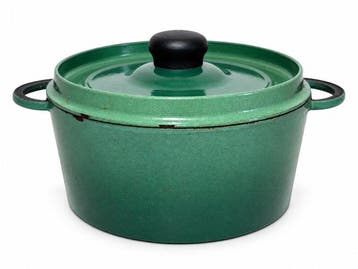 Style Le Creuset - Braadpan - Emaille-lettertype - Gemaakt