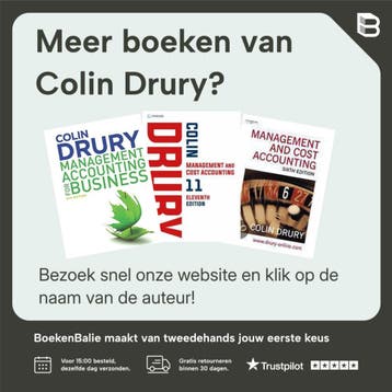 Management and Cost Accounting - Colin Drury 9781408041802, Verzenden, Gelezen, Colin Drury
