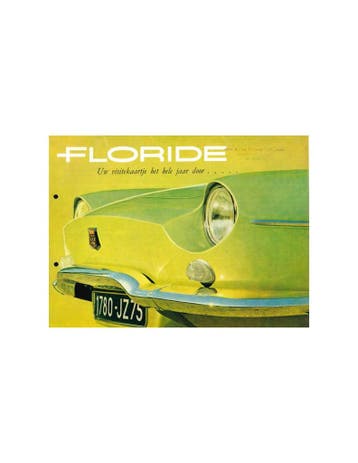 1962 RENAULT FLORIDE BROCHURE NEDERLANDS, Nieuw, Renault, Author