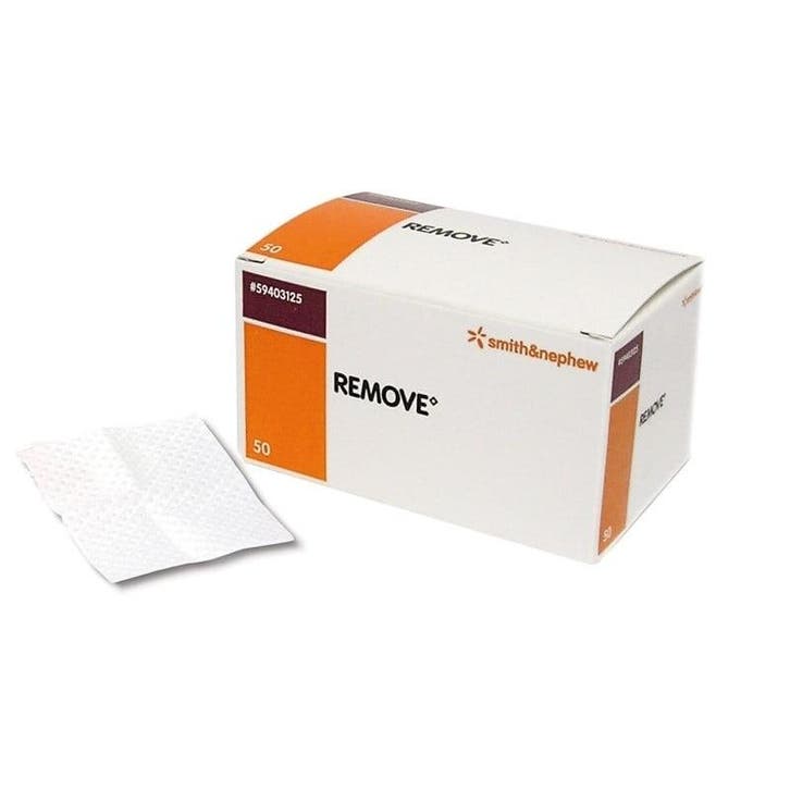 Remove kleeflaag remover tissues 50 stuk, Diversen, Verpleegmiddelen, Nieuw, Verzenden