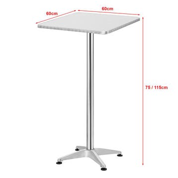 [en.casa] Bartafel Järpen tuintafel opvouwbaar verstelbaar, Verzenden, Nieuw