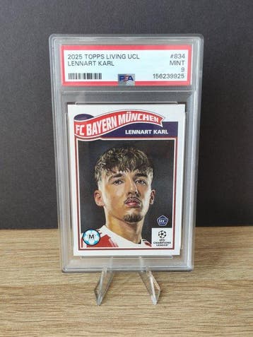Topps Living UCL Lennart Karl Rookie - PSA Graded card, Nieuw