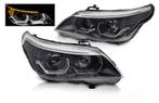 3D LED Angel Eyes koplampen Black geschikt voor BMW E60 E61, Auto-onderdelen, Verlichting, Verzenden, Nieuw, Universele onderdelen