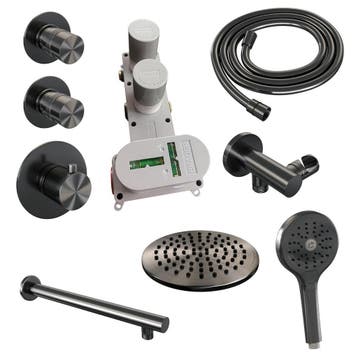 Brauer Gunmetal Edition Thermostatische Regendoucheset, Ophalen of Verzenden, Nieuw