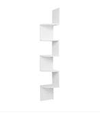 Zigzag hoekwandplank 5-laags zwevende wandplank 25x25x156 cm, Verzenden, Nieuw