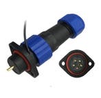 Male + chassis connector - 24V - waterdichte kabelverbinder, Ophalen of Verzenden, Nieuw
