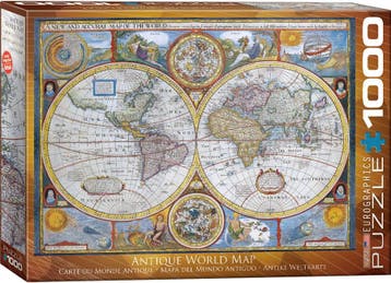 Antique World Map Puzzel (1000 stukjes) | Eurographics -, Verzenden, Nieuw