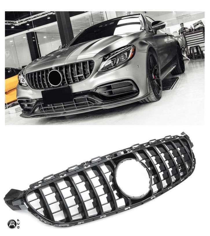 Sport Panamericana Grille geschikt voor Mercedes W205 C-Klas, Auto diversen, Tuning en Styling, Ophalen of Verzenden