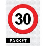 Verkeersbord  30 jaar versiering pakket - 30 jaar versiering, Verzenden, Nieuw