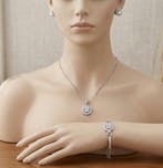 Floral Elegance Jewelry Set – Earrings & Necklace Combo for, Sieraden, Tassen en Uiterlijk, Edelstenen, Verzenden, Nieuw