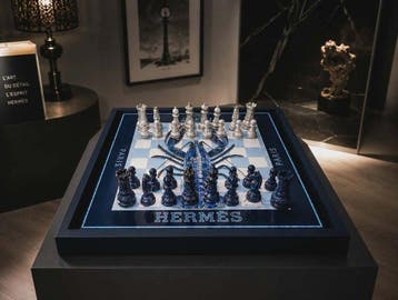 Dominique Kleiner - Échiquier d’Art « Hermès – Homard Bleu », Antiek en Kunst