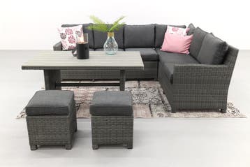 VDG Cordoba lounge diningset - Rechts, Verzenden, Nieuw, Wicker, Loungeset