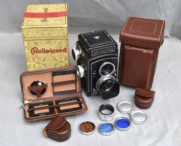 Rollei, Franke & Heidecke Rolleicord V met veel extra,s, Nieuw