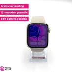 Apple Watch Serie 9 41mm starlight | 12 maanden garantie, Stressniveau, Verzenden, IOS, Zo goed als nieuw