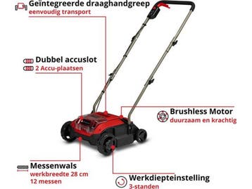Einhell GC-SC 18/28 DS Li Solo - Accu, Verzenden, Zo goed als nieuw