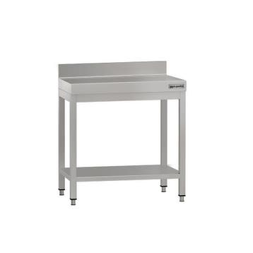 GGM Gastro | RVS werktafel ECO - 600x700mm - met onderschap, Verzenden, Nieuw in verpakking, Meubilair