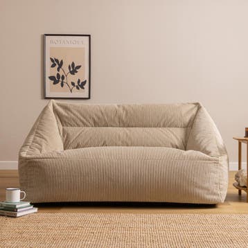 Cecilia Cord Zitzak Sofa - Stone, Verzenden, Nieuw