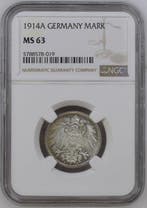 Duitsland. Wilhelm II. 1 Mark 1914 - NGC MS63 (Berlín), Postzegels en Munten, Munten | Europa | Niet-Euromunten