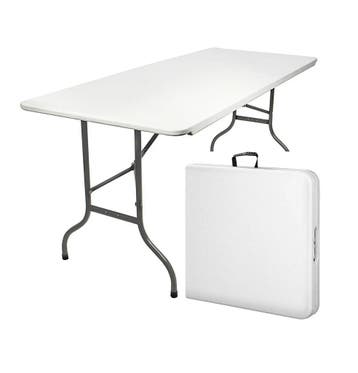 MaxxGarden Vouwtafel - Tuintafel - 180x70x74 cm - Wit Ret..., Verzenden, Nieuw