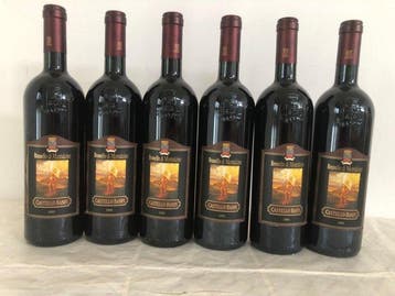 1995 Banfi - Brunello di Montalcino - 6 Flessen (0.75 liter), Nieuw