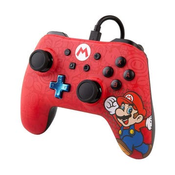 Nintendo Switch Wired Controller Mario - PowerA Switch, Ophalen of Verzenden, Zo goed als nieuw