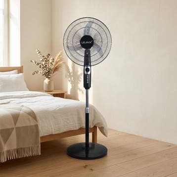 LEUMX 18” Staande Ventilator met Timer – 4 Snelheden – 55W –, Witgoed en Apparatuur, Ventilatoren, Ophalen, Nieuw, Overige
